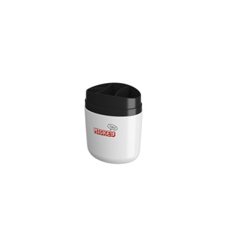 Porta escova de dentes Coza preto/branco plástico - produto licenciado Disney - 10,6 x 7,7 x 15,4 cm