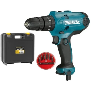 Parafusadeira Furadeira de Impacto 320W HP0300 Makita + Maleta e Pontas em Oferta na Shopee