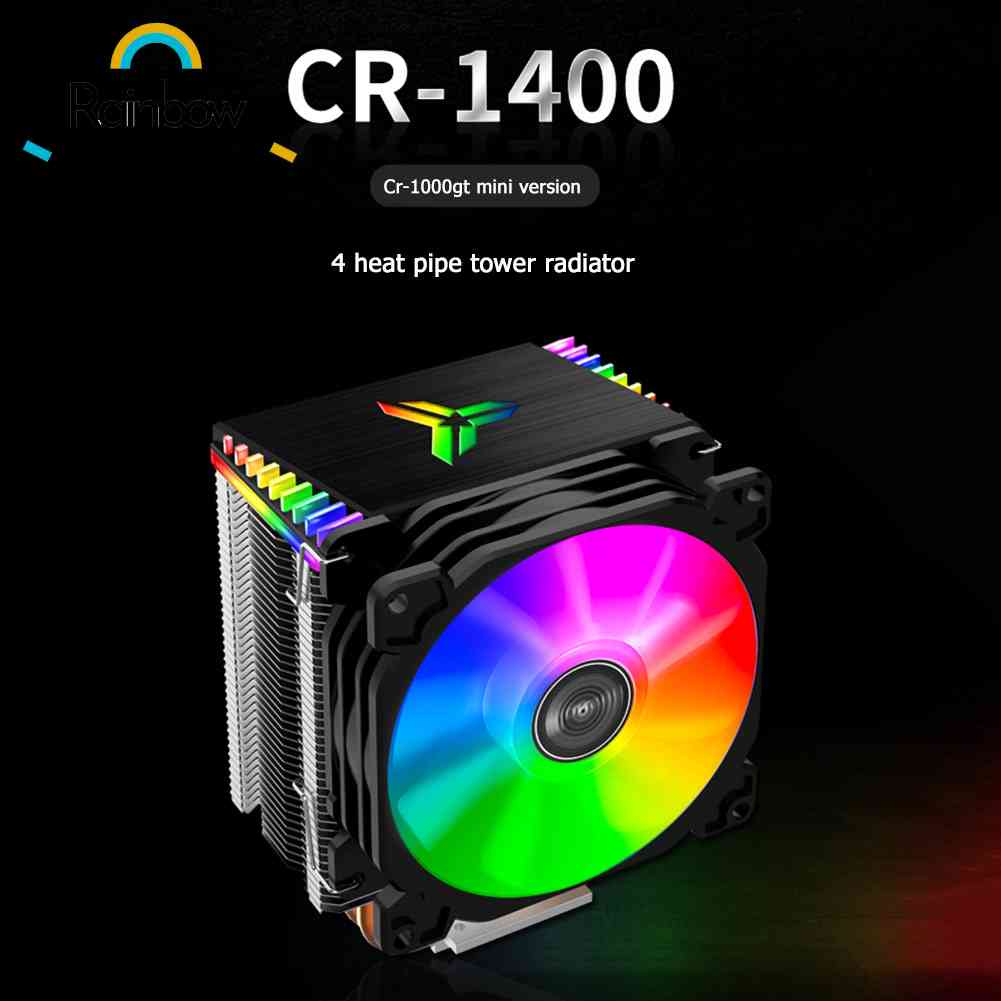 Resfriador De CPU Tipo Torre 4 Tubos De Calor De Cobre Puro RGB PWM ...