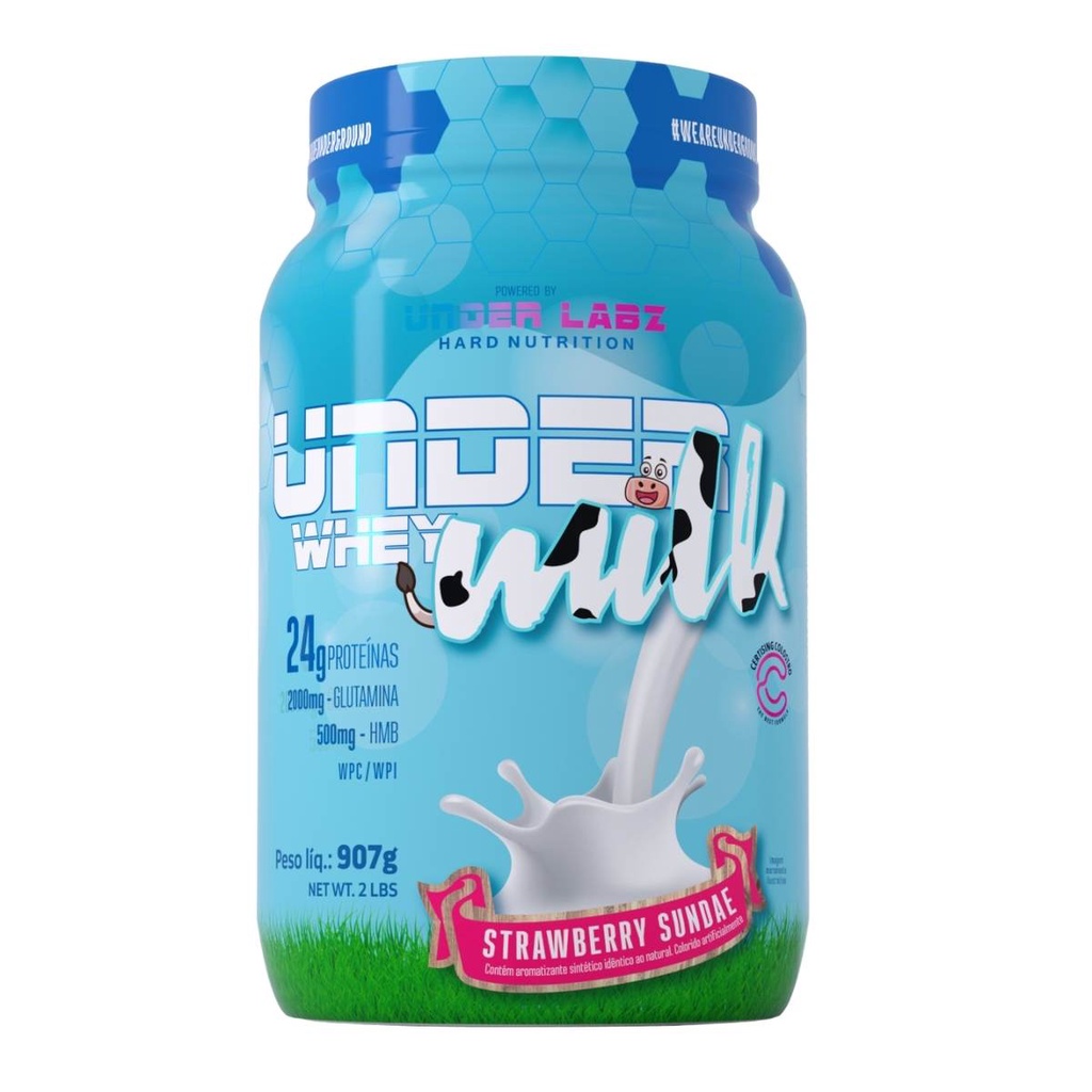 Whey Protein 3W Under Labz Milk Hmb e Colostro Bovino 907g Shopee Brasil