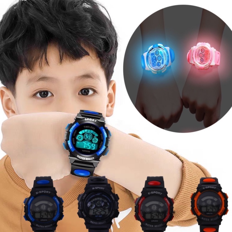 Relógio infantil, relógio digital para meninos e meninas, relógio