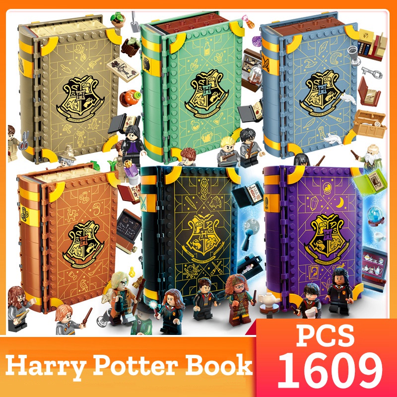 Modelo De Livro Harry Potter Mágico Hogwarts Momento Herbologia Montagem De Blocos De Construção Lego 76384 Brinquedos Presentes Para Crianças