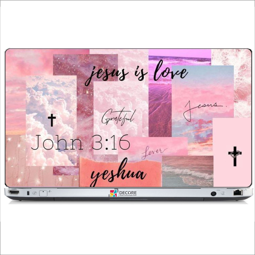 I Love Heart Adesivo Laptop Skin 210 mm i Love Piano