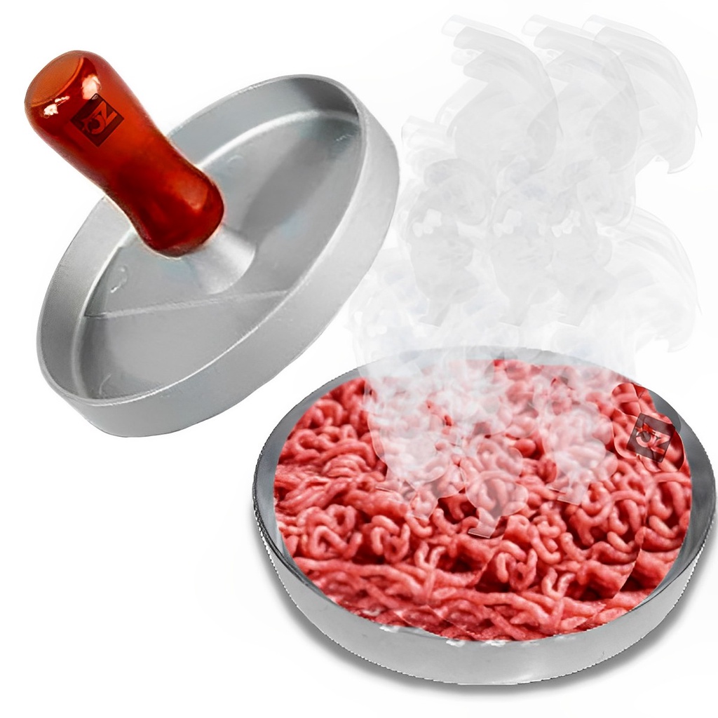 Forma Modelador De Fazer Hambúrguer Artesanal Caseiro Fácil E Rápido De Alumínio