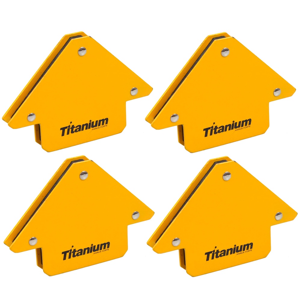 Imagem do produto Esquadro Magnetico Para Soldador 12 Kg Kit 4 Pecas Titanium