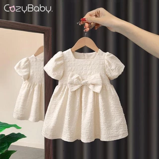 Vestido De Bebê Para Meninas Princesa Coreano Aniversário Batista Branco