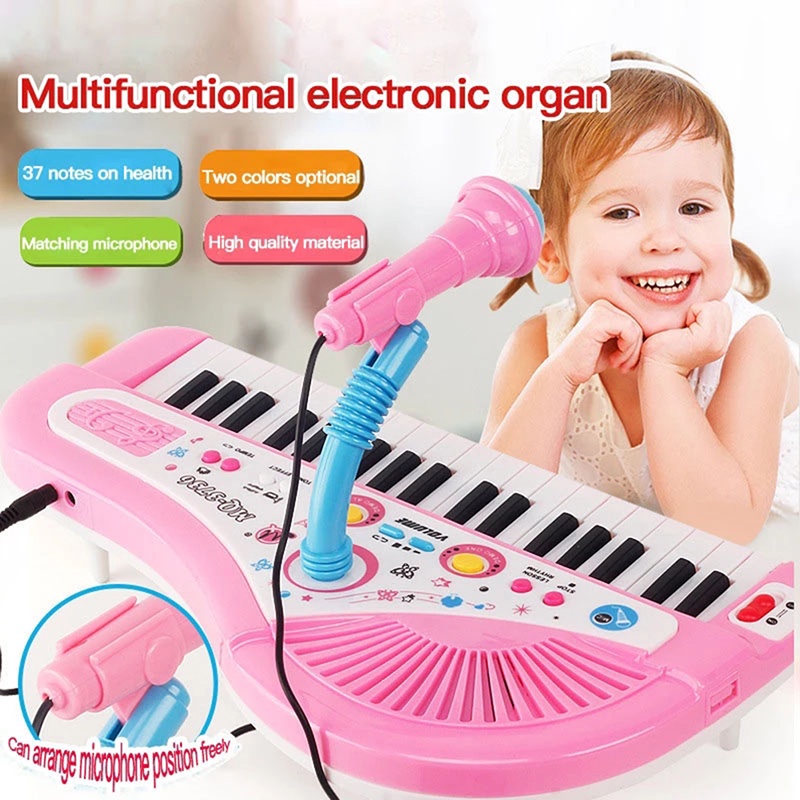PIANO INFANTIL 30 TECLAS ROSA - Shiny Toys