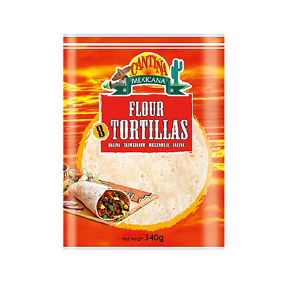 8 Tortilhas Farinha Cantina Mexicana 340g