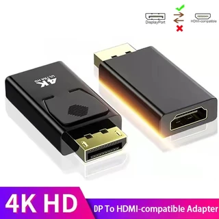DisplayPort Para HDMI Adaptador Compatível 4K 1080P Macho DP Fêmea Conversor Cabo De Áudio De Vídeo PC