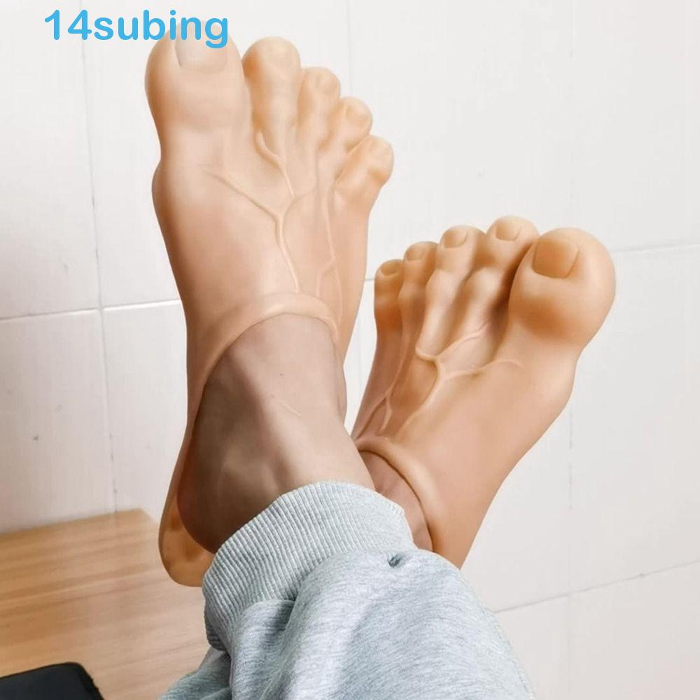 SUBING Chinelos De Verão Sandálias Casual Sola Party Halloween Acessórios Planas Engraçadas Flip Flops