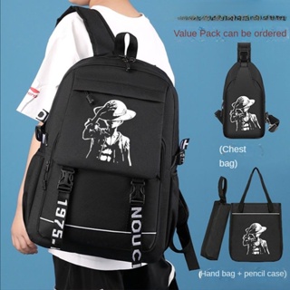 ★One Piece★2022 Novas mochilas escolares para alunos de grande capacidade