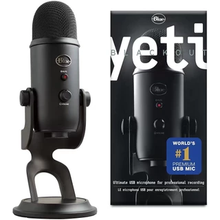 Microfone Logitech Blue Yeti Condensador USB , streaming E Gravação , pop De Alta Qualidade , 4 Modos , 2 Anos De Garantia .