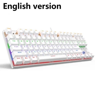 Teclado mecanico profissional para jogos, gamer, com fio usb retroiluminado, para pc e notebook
