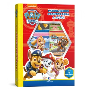 Box com 6 Minilivros Patrulha Canina - Patrulheiros prontos
