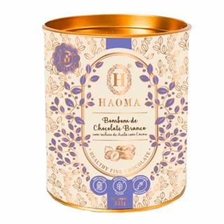 Lata de Bombom Chocolate Branco Haoma 200g