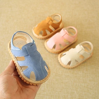 Sapatos De Bebê Primeiros Recém-Nascidos Menino Menina Primeiro Andarilho Sandálias De Borracha Sola De Verão Infantis De Praia