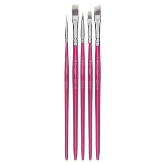 Conjunto Pincel Condor Pintura Artística Madeira EVA- 5 pçs