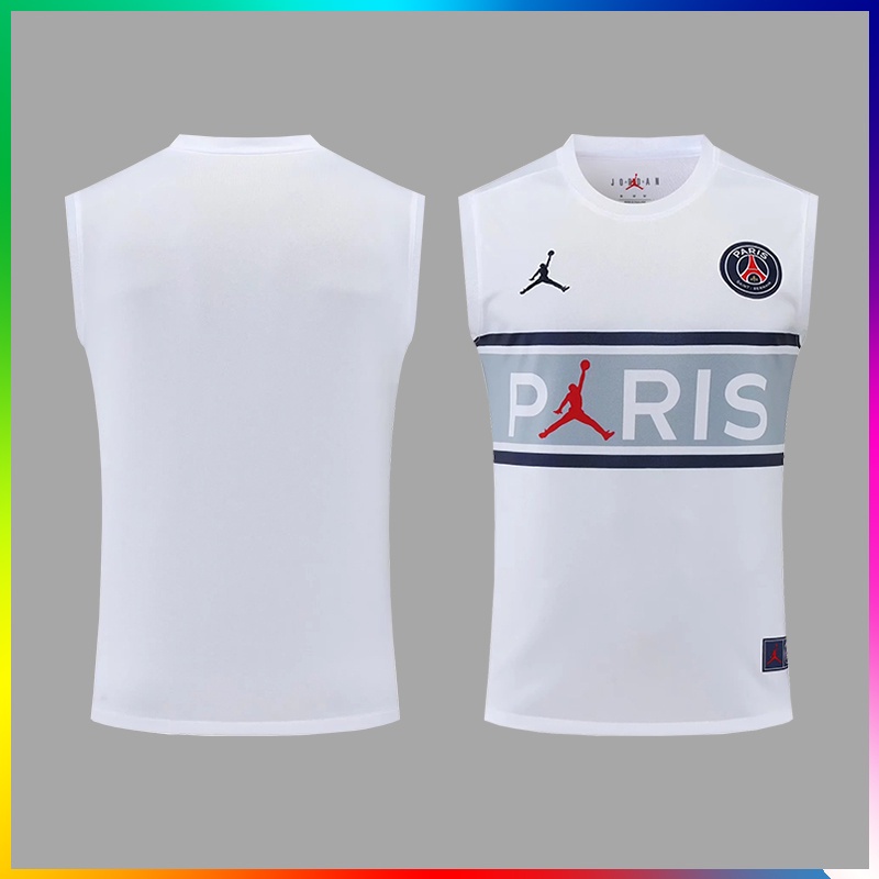 22/23 Camisa De Futebol P-G Fato De Treinamento Colete Branco
