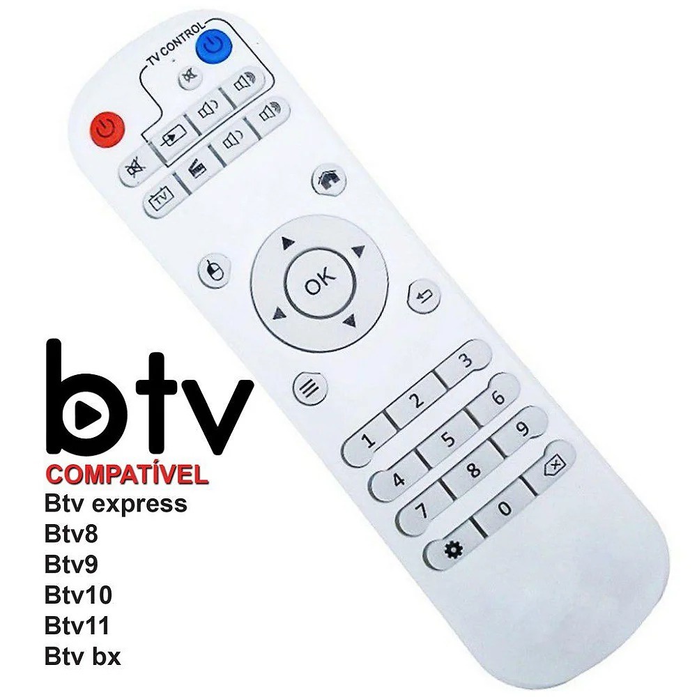 Controle Remoto BTV B-TV Universal Todos Os Modelos | Shopee Brasil