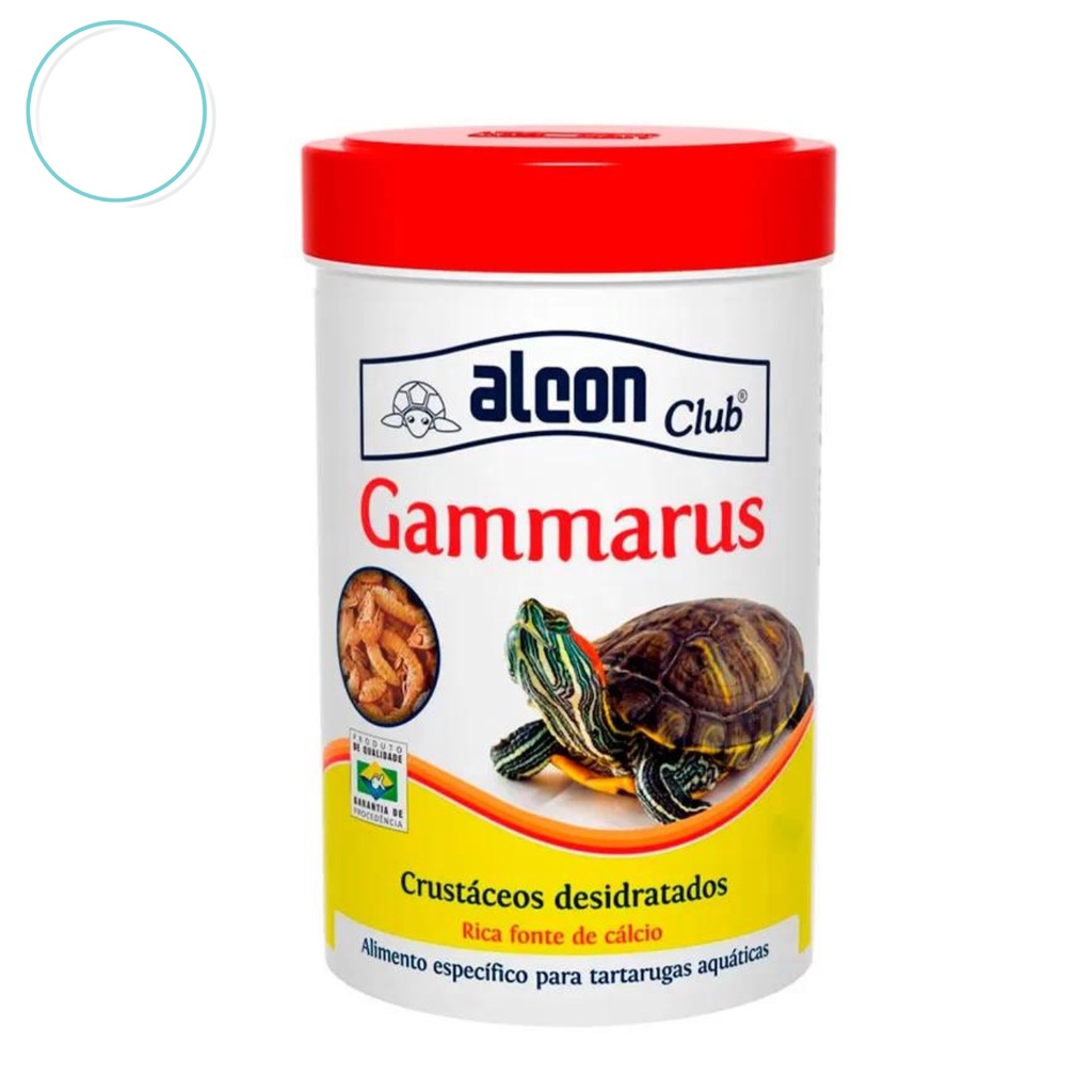 Ração Alimento Gammarus Alcon 7g para Tartarugas Aquáticas Répteis ...
