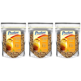 Alimento Mistura Sementes P/ Canário Do Reino Prefere 500g - 3 un