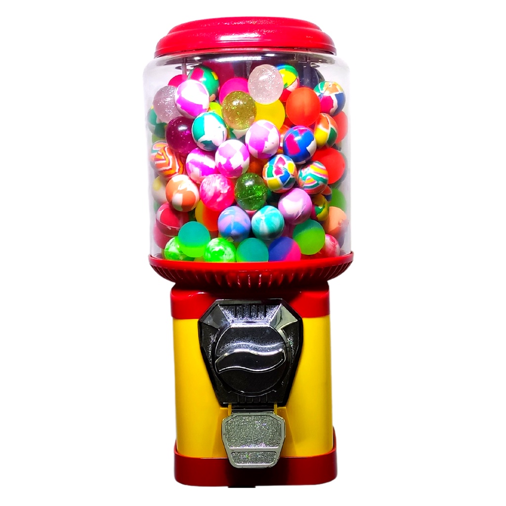Maquina de bolinha pula pula chicletes vending machine amarela | Shopee ...