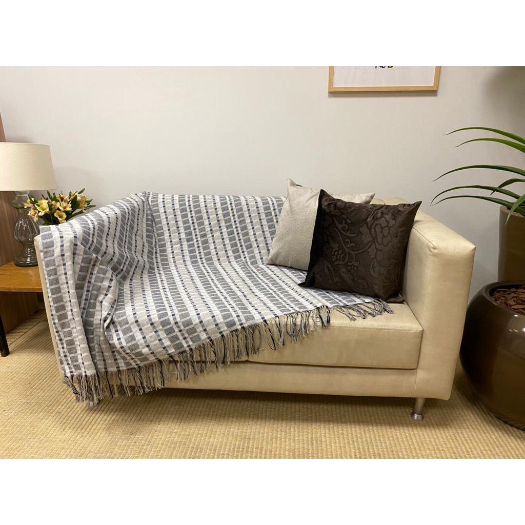 Manta Para Sofá Gigante Decorativa Protetora 2,20 X 1,40M