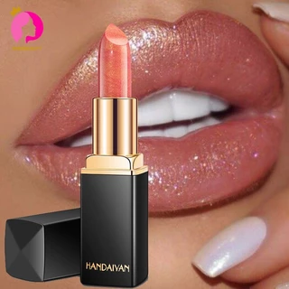 HANDAIYAN Batom Profissional Sereia Shimmer/Vermelho Pigmento Nude À Prova D'água De Longa Duração Labial Básico Diário Feminino Maquiagem Cosmética em Oferta na Shopee