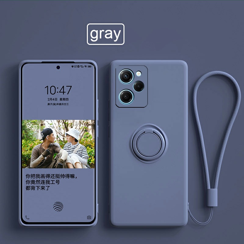 Para Xiaomi POCO X5 Pro X4 G4 GT NFC Capa De Silicone Quadrada Proteção Da Câmera Pocophone Suporte Magnético