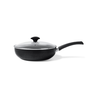 Wok Com Tampa Brinox Masala Antiaderente 3,55 Litros Ø 28 x 8 cm Preto