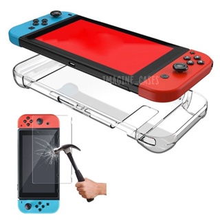 Kit Capa de Proteção + Película Vidro para Nintendo Switch