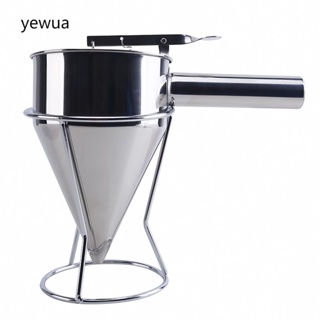 Funil De Pistão De Aço Inoxidável Com Suporte Para Molho Dosador De Creme