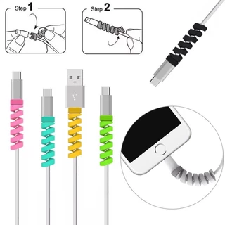 1 Unid . Cabo Protetor De Bobbin Bobinador De Silicone Tampa Organizadora De Arame Para O Carregador USB iphone Apple