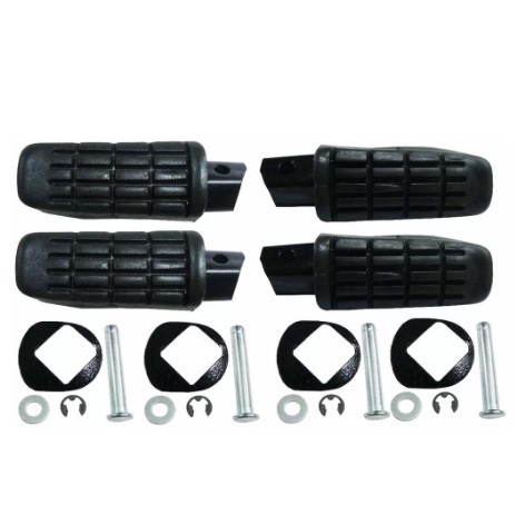 Pedaleira Completa Cbx250 Twister Cb300 Cbx200 Strada Titan 150 Sport 4 Peças NT