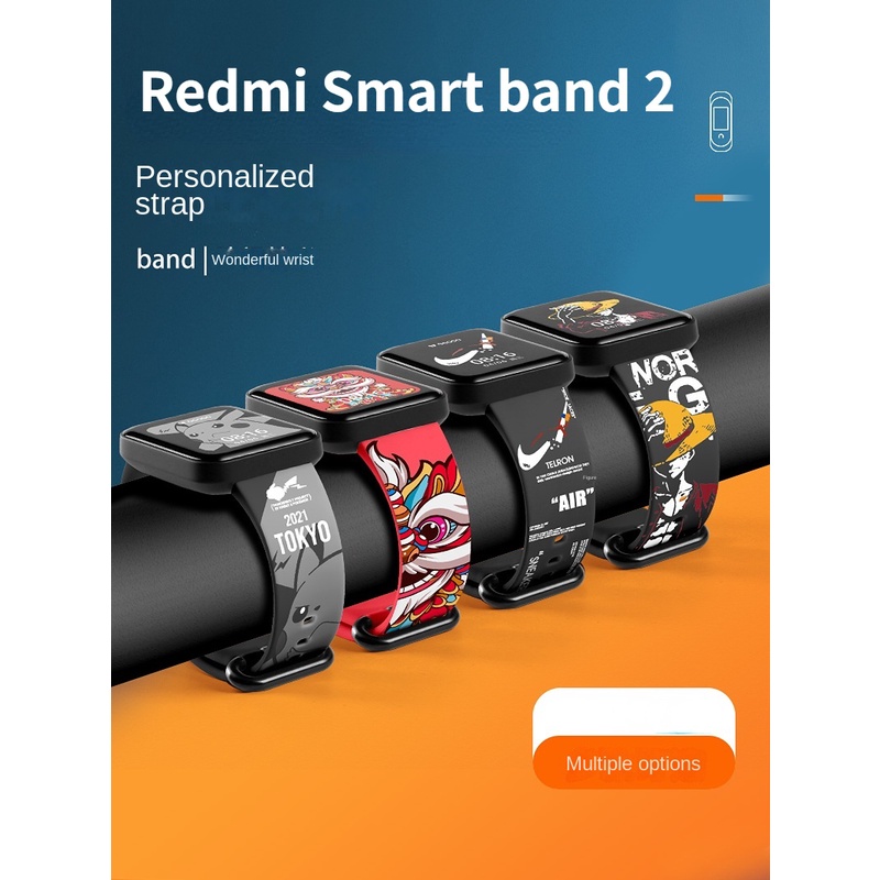 Aplicável À Redmi Smart band 2/Pulseira De silicone Banda De Pulso Moda Impressão Tendência Relógio