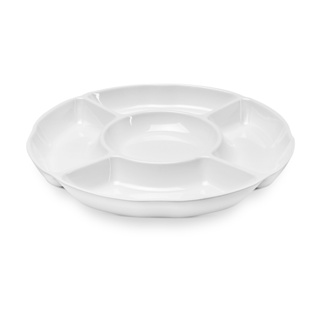 Petisqueira Haus Concept Petisc 5 Divisões Ø35,5 x 3,8 cm Branco