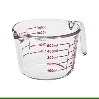 Jarra Medidora 500 Ml Com Alça de Vidro Medida Graduada Cozinha
