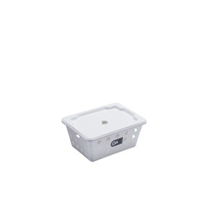 Cesta Organizadora Com Tampa Coza One 1,2 Litros 18,6 x 14,2 x 8,6 cm Branco