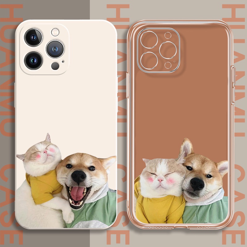 Casal De Cachorro Gato Adequado Para Apple IPhone 6 6S 11 7 8 Se 2020 X XR XS Plus 12 13 14 PRO mini MAX Capinha De Celular