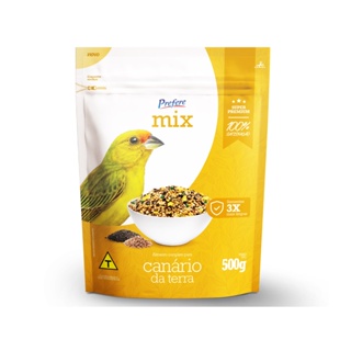 Alimento Mistura Sementes P/ Canário Da Terra Mix 500Gr