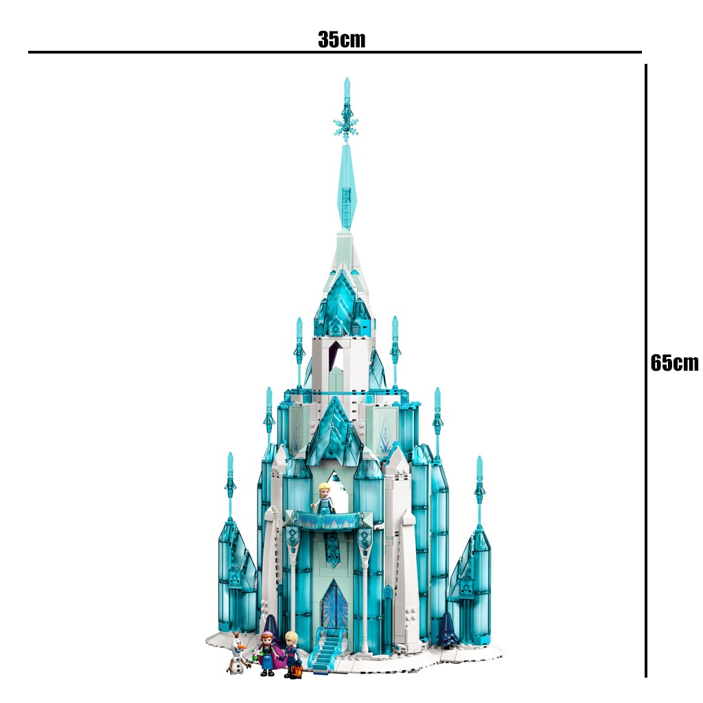 O Castelo De Gelo Da Elsa Frozen 1709 Peças Disney 43197 - Lego
