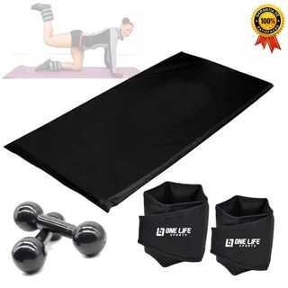 Kit Aeróbico Em Casa com Caneleira 2 Kg + Colchonete + Halter 2
