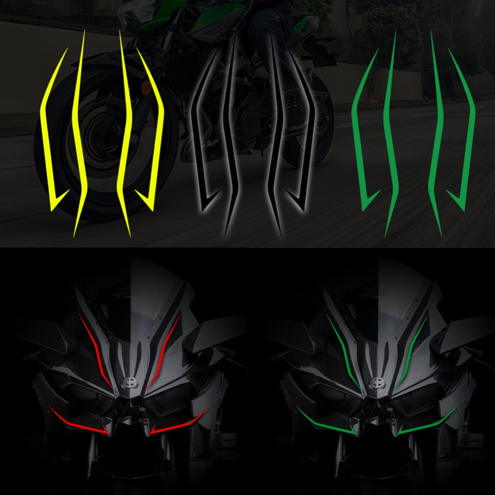 Os Adesivos De Cabeça Kawasaki São Adequados Para A De Motocicleta Pull Flower Ninja NINJA400 H2 H2SX Proteção Solar À Prova D'água Decoração Modificada Decalque Adesivo