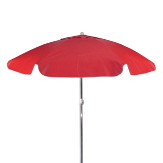 Guarda-Sol em Bagum com Haste de Aluminio para praia ferias e verao 1,80m Vermelho 9604 Bel fix