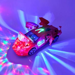 Dança elétrica deformação girando universal polícia carro música led luz  meninos legal brinquedo carro natal presente de aniversário - AliExpress