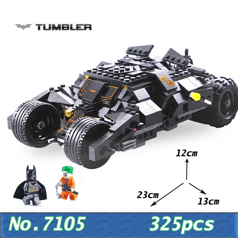 325pcs Blocos De Construção Batman Tumbler Com 76023