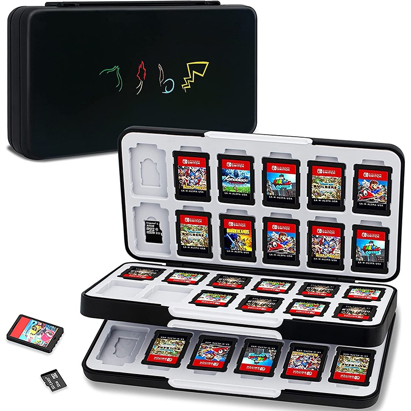 48 Capa De Cartão De Jogo Para Nintendo Switch & OLED E Micro SD