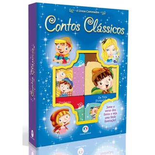 Box com 6 Minilivros Contos clássicos
