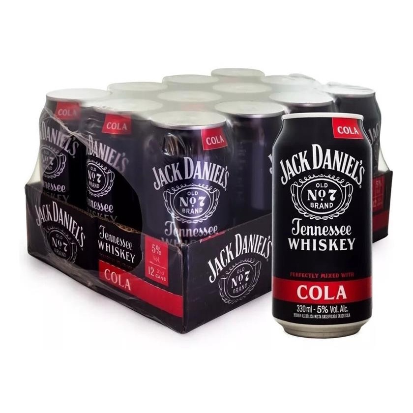Pack Jack Daniels Cola Lata 12x330ml Shopee Brasil