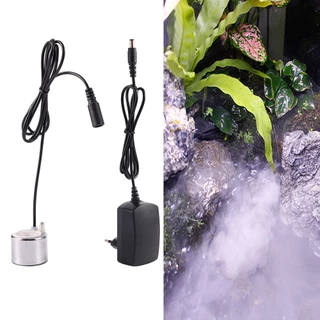 DC 24V/1A Mini Aquário Tanque De Peixes Umidificador Ultrassônico Nebulizador De Paisagismo Fonte De Água Lago Atomizador